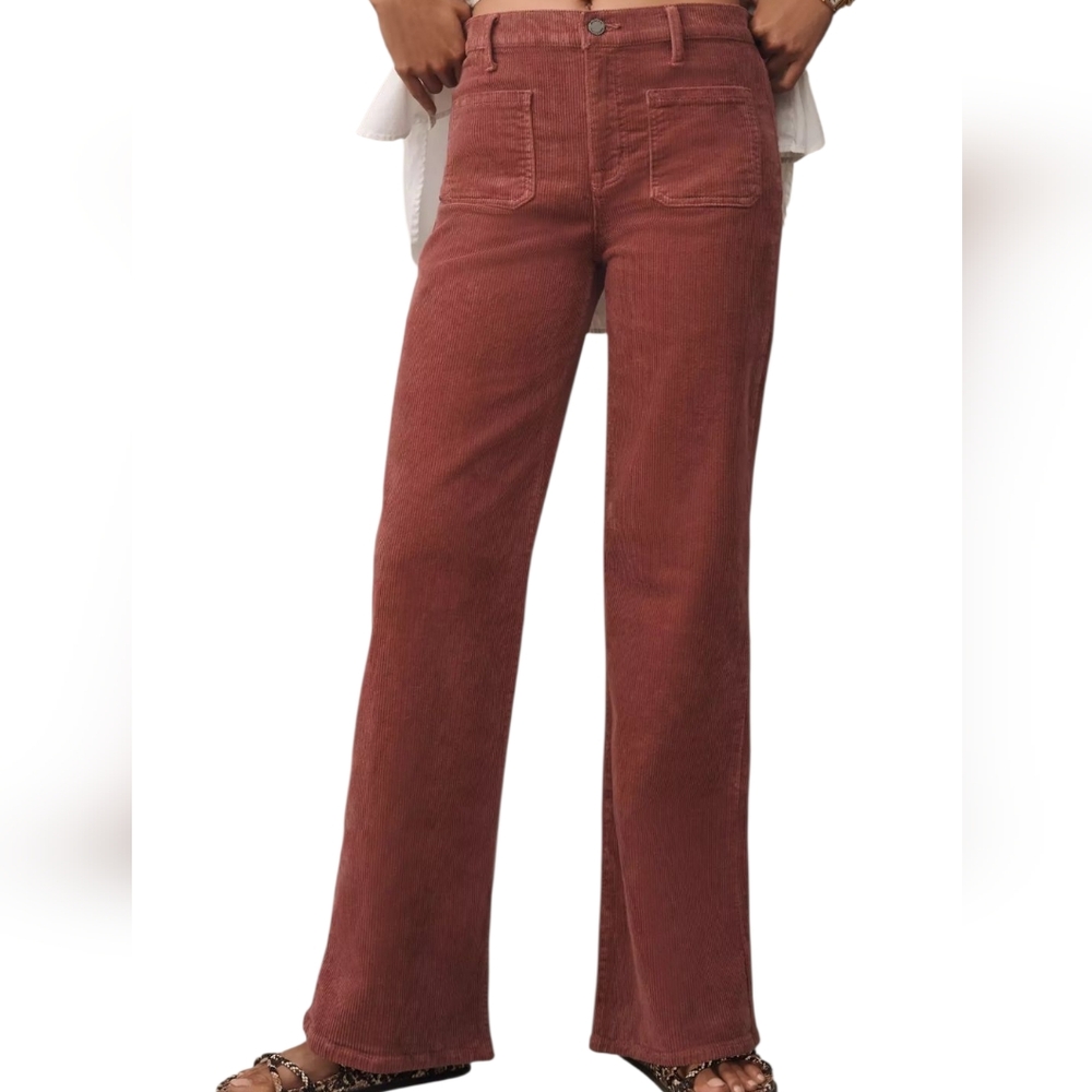 Avec Les Filles Rust Corduroy Pants Size 4